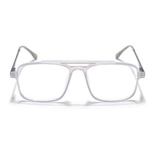 Eyejack Essentials Transparent Grey Wayfarer Eyeglasses for Men & Women (B02FCL1385-C5)