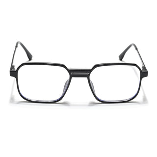 Eyejack Essentials Shine Black Square Eyeglasses for Men & Women (B03FCL1388-C1)