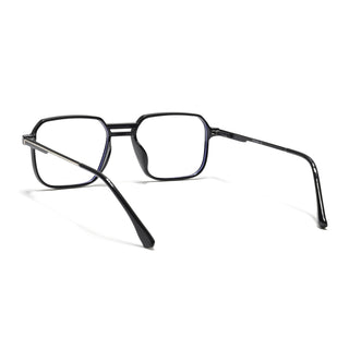 Eyejack Essentials Shine Black Square Eyeglasses for Men & Women (B03FCL1388-C1)