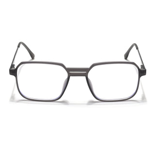 Eyejack Essentials Matt Grey Square Eyeglasses for Men & Women (B03FCL1389-C2)