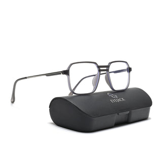 Eyejack Essentials Matt Grey Square Eyeglasses for Men & Women (B03FCL1389-C2)