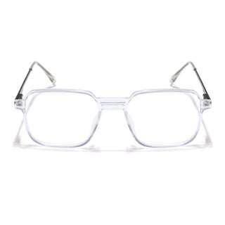 Eyejack Essentials Transparent Square Eyeglasses for Men & Women (B03FCL1390-C3)