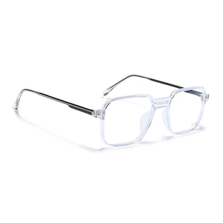 Eyejack Essentials Transparent Square Eyeglasses for Men & Women (B03FCL1390-C3)