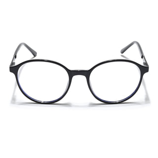 Eyejack Essentials Shine Black Round Eyeglasses for Men & Women (B04FCL1395-C1)