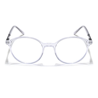 Eyejack Essentials Transparent Round Eyeglasses for Men & Women (B04FCL1397-C3)