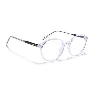 Eyejack Essentials Transparent Round Eyeglasses for Men & Women (B04FCL1397-C3)