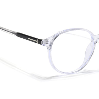 Eyejack Essentials Transparent Round Eyeglasses for Men & Women (B04FCL1397-C3)