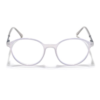 Eyejack Essentials Transparent Grey Round Eyeglasses for Men & Women (B04FCL1399-C5)