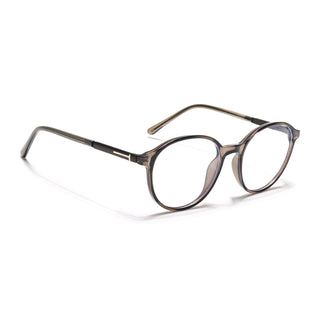 Eyejack Essentials Brown Round Eyeglasses for Men & Women (B04FCL1401-C7)