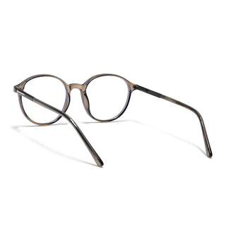 Eyejack Essentials Brown Round Eyeglasses for Men & Women (B04FCL1401-C7)