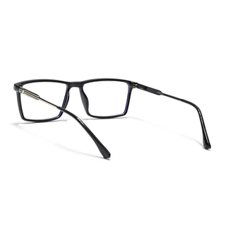 Eyejack Essentials Shine Black Rectangle Eyeglasses for Men & Women (B05FCL1402-C1)