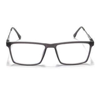 Eyejack Essentials Matt Grey Rectangle Eyeglasses for Men & Women (B05FCL1403-C2)