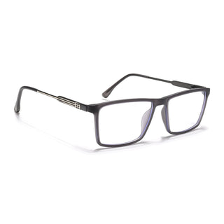 Eyejack Essentials Matt Grey Rectangle Eyeglasses for Men & Women (B05FCL1403-C2)