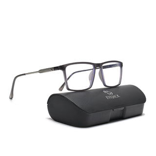 Eyejack Essentials Matt Grey Rectangle Eyeglasses for Men & Women (B05FCL1403-C2)