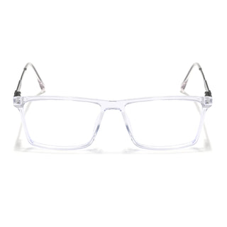 Eyejack Essentials Transparent Rectangle Eyeglasses for Men & Women (B05FCL1404-C3)