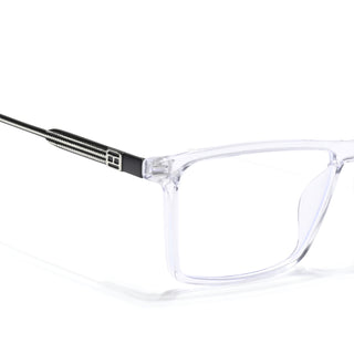 Eyejack Essentials Transparent Rectangle Eyeglasses for Men & Women (B05FCL1404-C3)