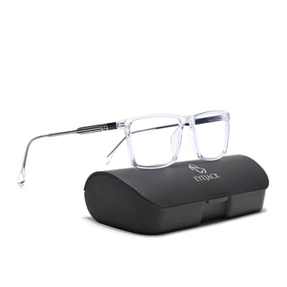 Eyejack Essentials Transparent Rectangle Eyeglasses for Men & Women (B05FCL1404-C3)