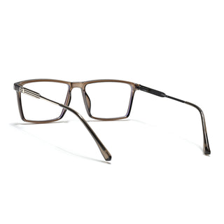 Eyejack Essentials Brown Rectangle Eyeglasses for Men & Women (B05FCL1408-C7)