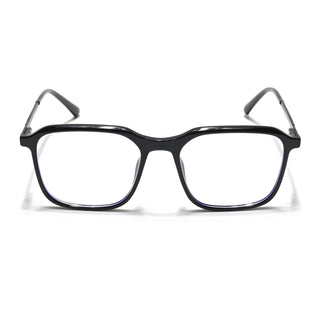 Eyejack Essentials Shine Black Square Eyeglasses for Men & Women (B06FCL1409-C1)