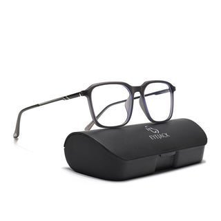 Eyejack Essentials Matt Grey Square Eyeglasses for Men & Women (B06FCL1410-C2)