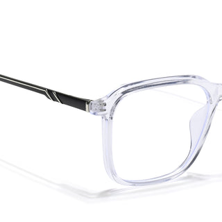 Eyejack Essentials Transparent Square Eyeglasses for Men & Women (B06FCL1411-C3)