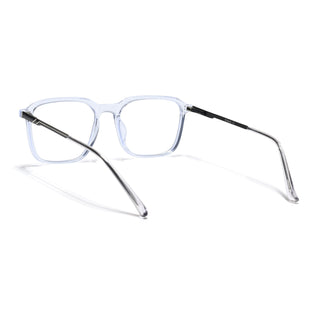 Eyejack Essentials Transparent Square Eyeglasses for Men & Women (B06FCL1411-C3)