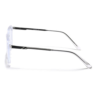 Eyejack Essentials Transparent Square Eyeglasses for Men & Women (B06FCL1411-C3)