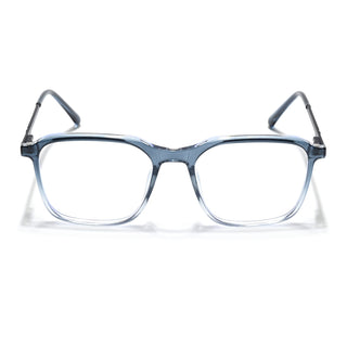 Eyejack Essentials Blue & Clear Square Eyeglasses for Men & Women (B06FCL1412-C4)