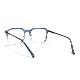 Eyejack Essentials Blue & Clear Square Eyeglasses for Men & Women (B06FCL1412-C4)