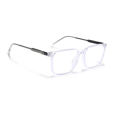 Eyejack Essentials Transparent Wayfarer Eyeglasses for Men & Women (B07FCL1418-C3)