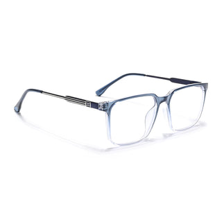 Eyejack Essentials Blue & Clear Wayfarer Eyeglasses for Men & Women (B07FCL1419-C4)