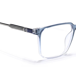 Eyejack Essentials Blue & Clear Wayfarer Eyeglasses for Men & Women (B07FCL1419-C4)