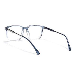 Eyejack Essentials Blue & Clear Wayfarer Eyeglasses for Men & Women (B07FCL1419-C4)