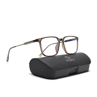 Eyejack Essentials Brown Wayfarer Eyeglasses for Men & Women (B07FCL1422-C7)