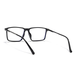 Eyejack Essentials Shine Black Rectangle Eyeglasses for Men & Women (B08FCL1423-C1)