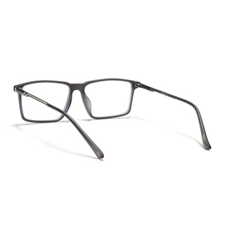 Eyejack Essentials Matt Grey Rectangle Eyeglasses for Men & Women (B08FCL1424-C2)