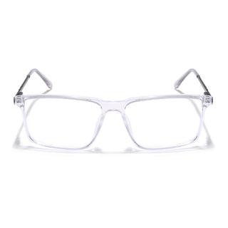 Eyejack Essentials Transparent Rectangle Eyeglasses for Men & Women (B08FCL1425-C3)