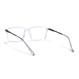 Eyejack Essentials Transparent Rectangle Eyeglasses for Men & Women (B08FCL1425-C3)