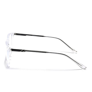 Eyejack Essentials Transparent Rectangle Eyeglasses for Men & Women (B08FCL1425-C3)