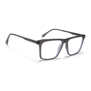 Eyejack Essentials Matt Grey Square Eyeglasses for Men & Women (B09FCL1431-C2)