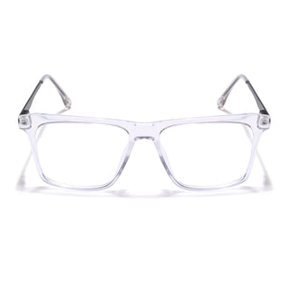 Eyejack Essentials Transparent Square Eyeglasses for Men & Women (B09FCL1432-C3)