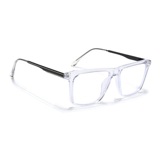 Eyejack Essentials Transparent Square Eyeglasses for Men & Women (B09FCL1432-C3)