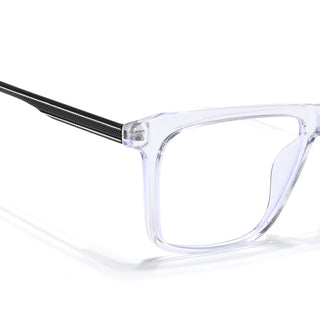 Eyejack Essentials Transparent Square Eyeglasses for Men & Women (B09FCL1432-C3)