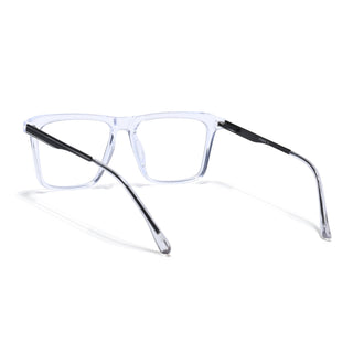 Eyejack Essentials Transparent Square Eyeglasses for Men & Women (B09FCL1432-C3)