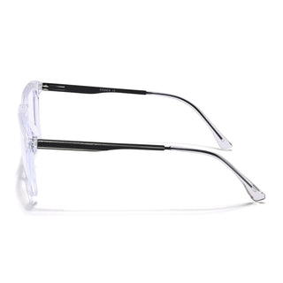 Eyejack Essentials Transparent Square Eyeglasses for Men & Women (B09FCL1432-C3)