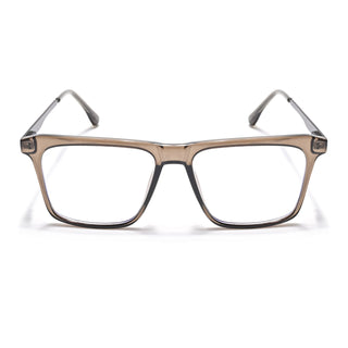 Eyejack Essentials Brown Square Eyeglasses for Men & Women (B09FCL1436-C7)