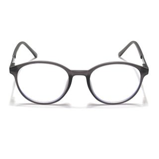 Eyejack Essentials Matt Grey Round Eyeglasses for Men & Women (B10FCL1438-C2)