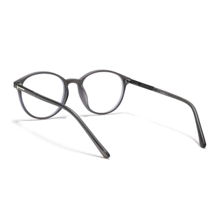 Eyejack Essentials Matt Grey Round Eyeglasses for Men & Women (B10FCL1438-C2)