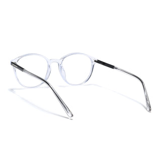 Eyejack Essentials Transparent Round Eyeglasses for Men & Women (B10FCL1439-C3)