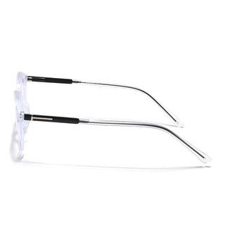 Eyejack Essentials Transparent Round Eyeglasses for Men & Women (B10FCL1439-C3)